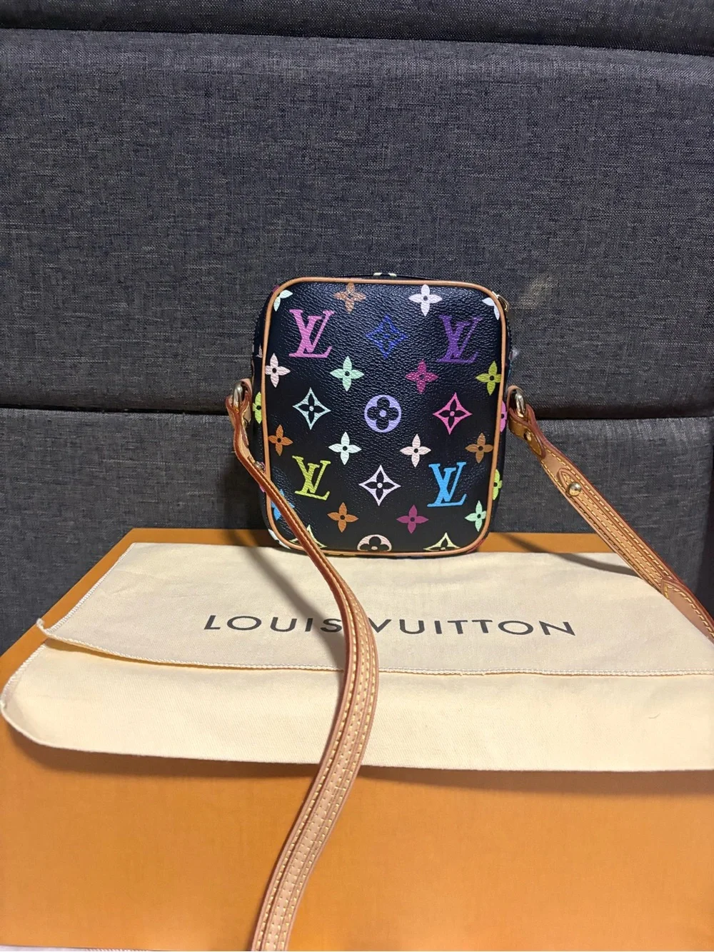 Louis Vuitton Black Multicolor Monogram Small Crossbody Bag